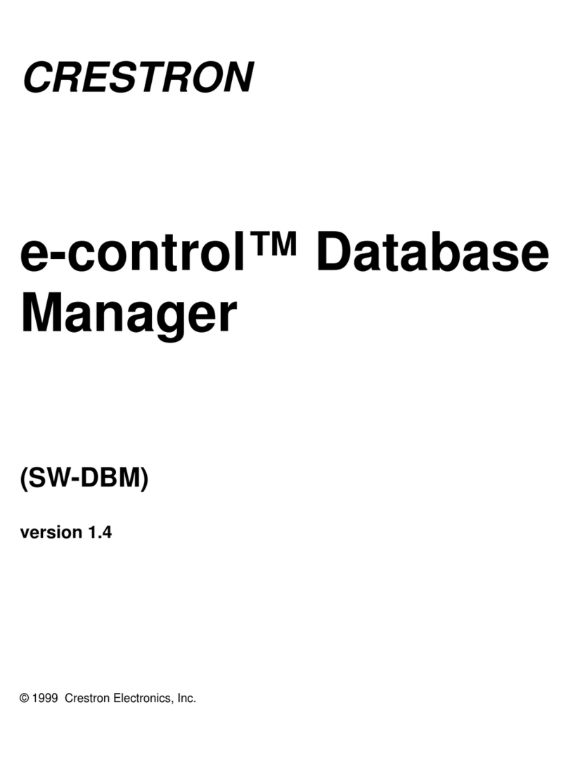 Crestron SW-DBM user guide