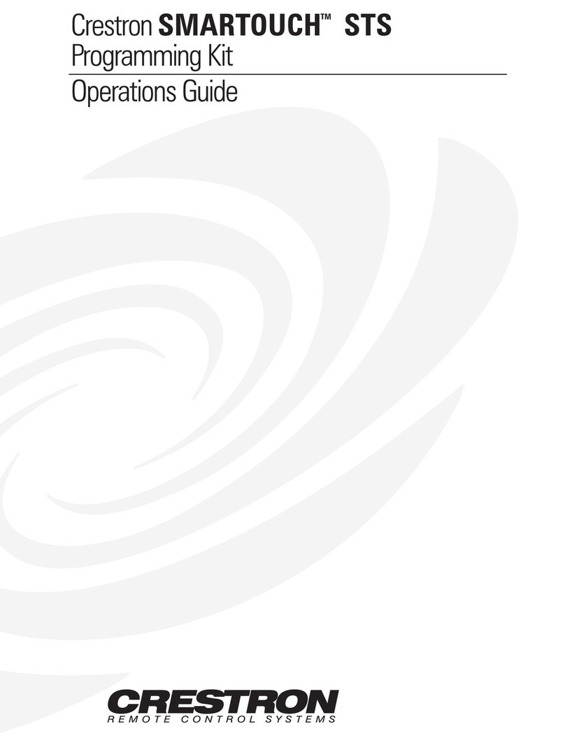 Crestron STS User manual Crestron STS User manual