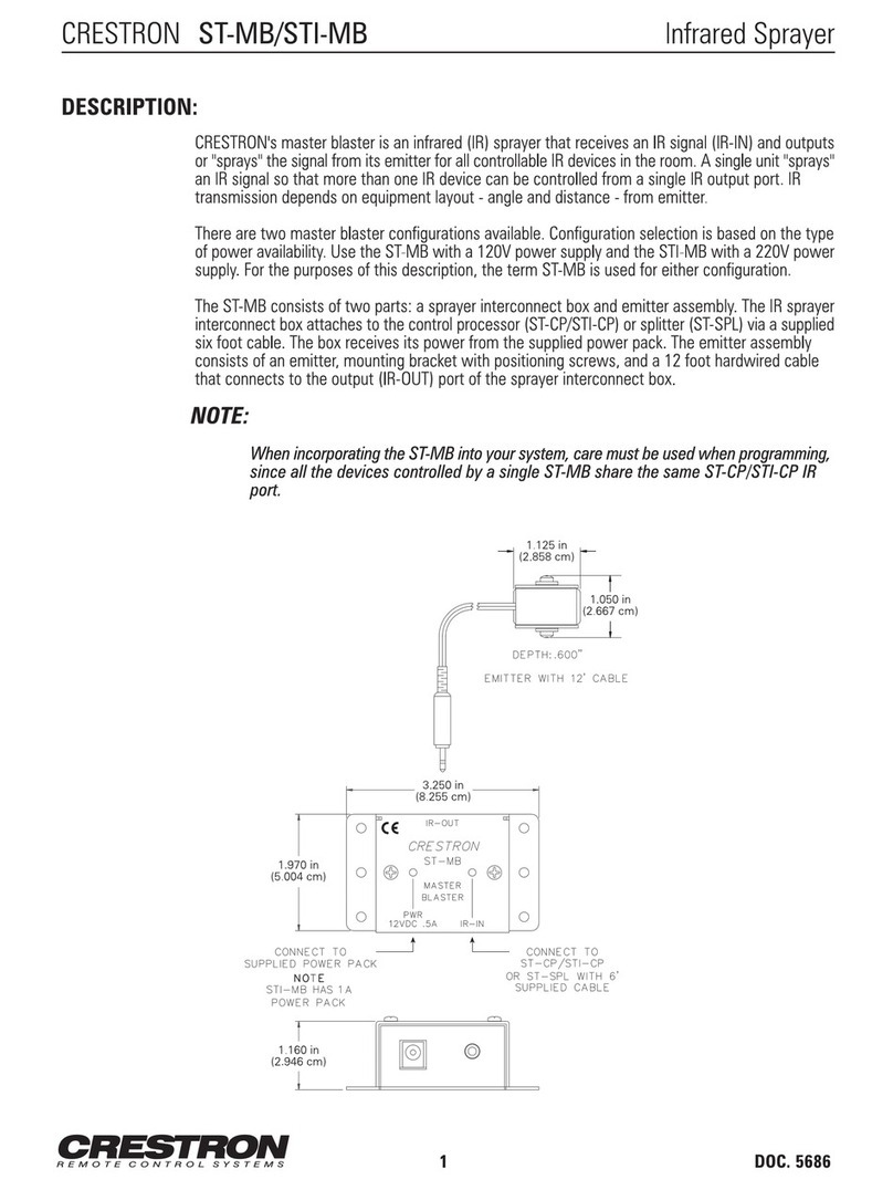 Crestron ST-MB User manual