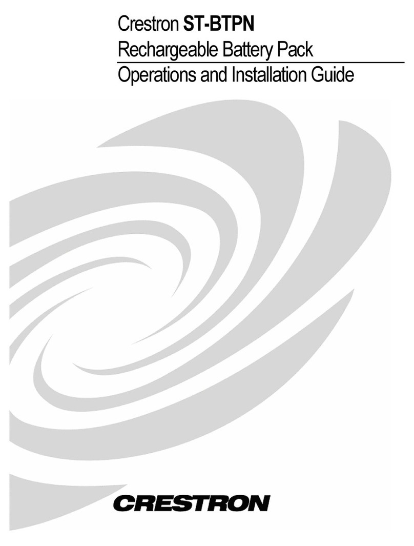 Crestron ST-BTPN Quick start guide
