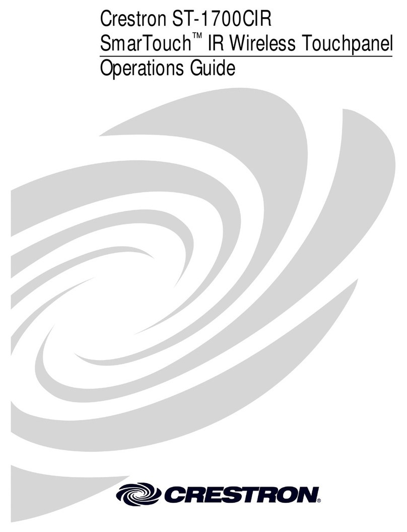 Crestron ST-1700CIR User manual