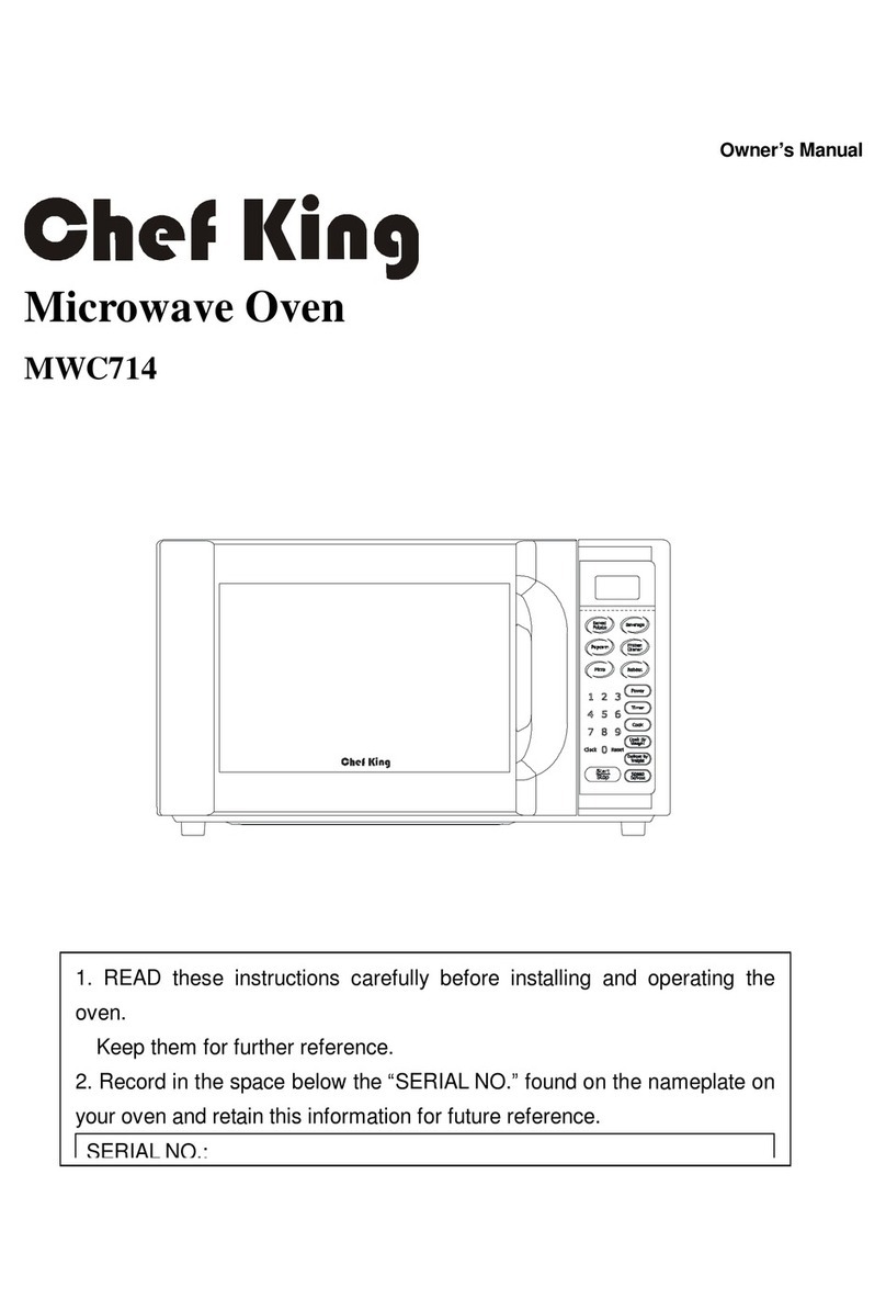 Curtis Chef King MWC714 owner's manual