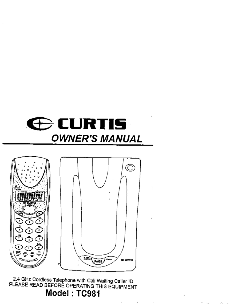 Curtis TC981 User manual