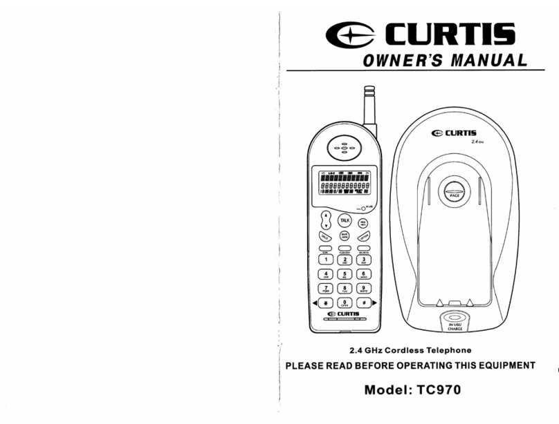 Curtis TC970 User manual