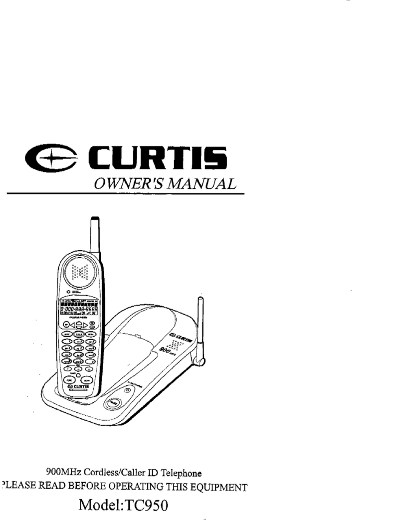 Curtis TC950 User manual