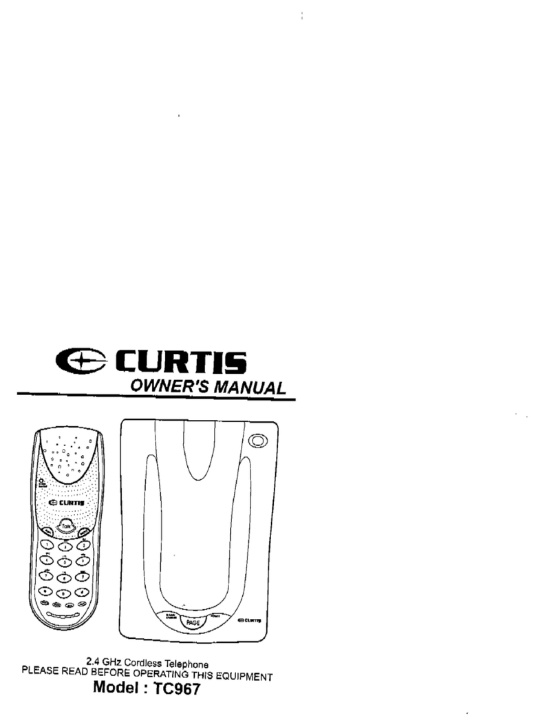 Curtis TC967 owner's manual