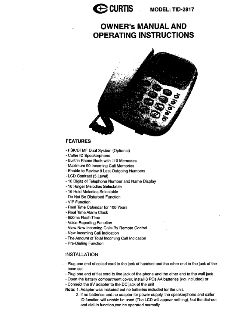 Curtis TID-2817 Manual