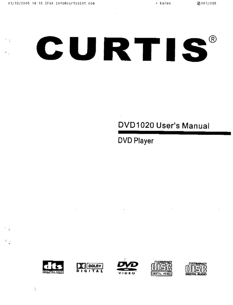 Curtis DVD1020 User manual Curtis DVD1020 User manual