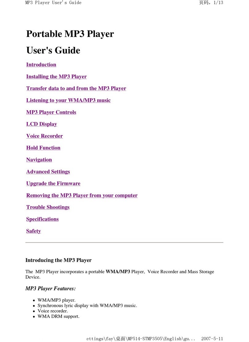 Curtis MP514 User manual