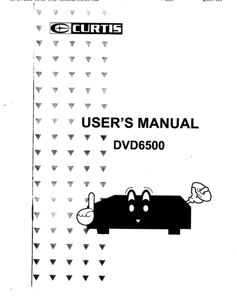 Curtis DVD6500 User manual