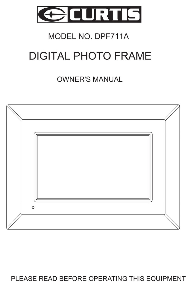 Curtis DPF711A User manual