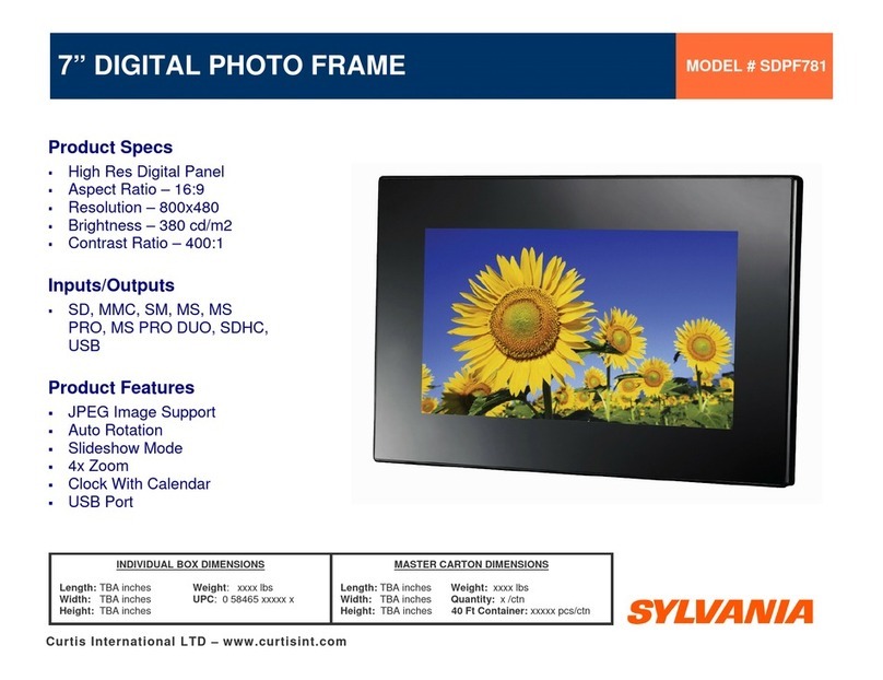 Curtis SDPF781 Product features