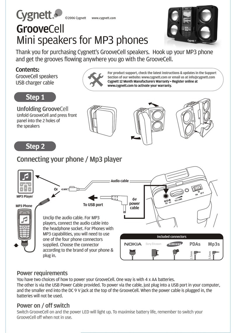 Cygnett GrooveCell CY-M-GC user guide