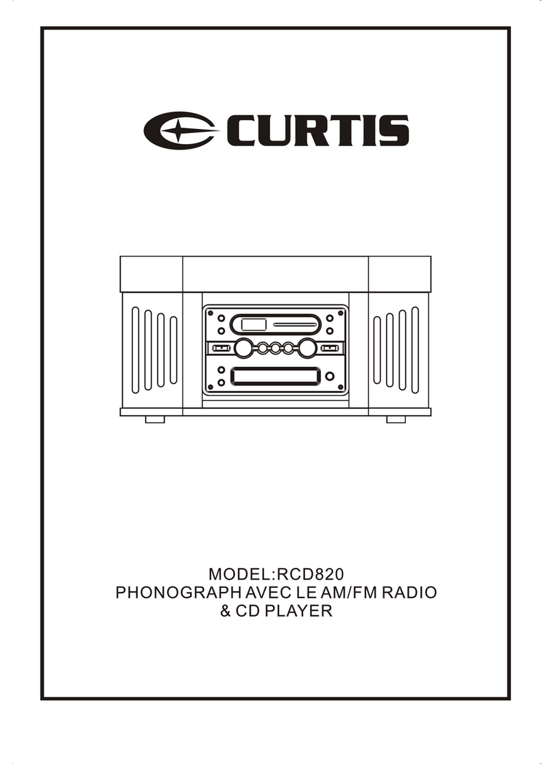 Curtis RCD820 User manual