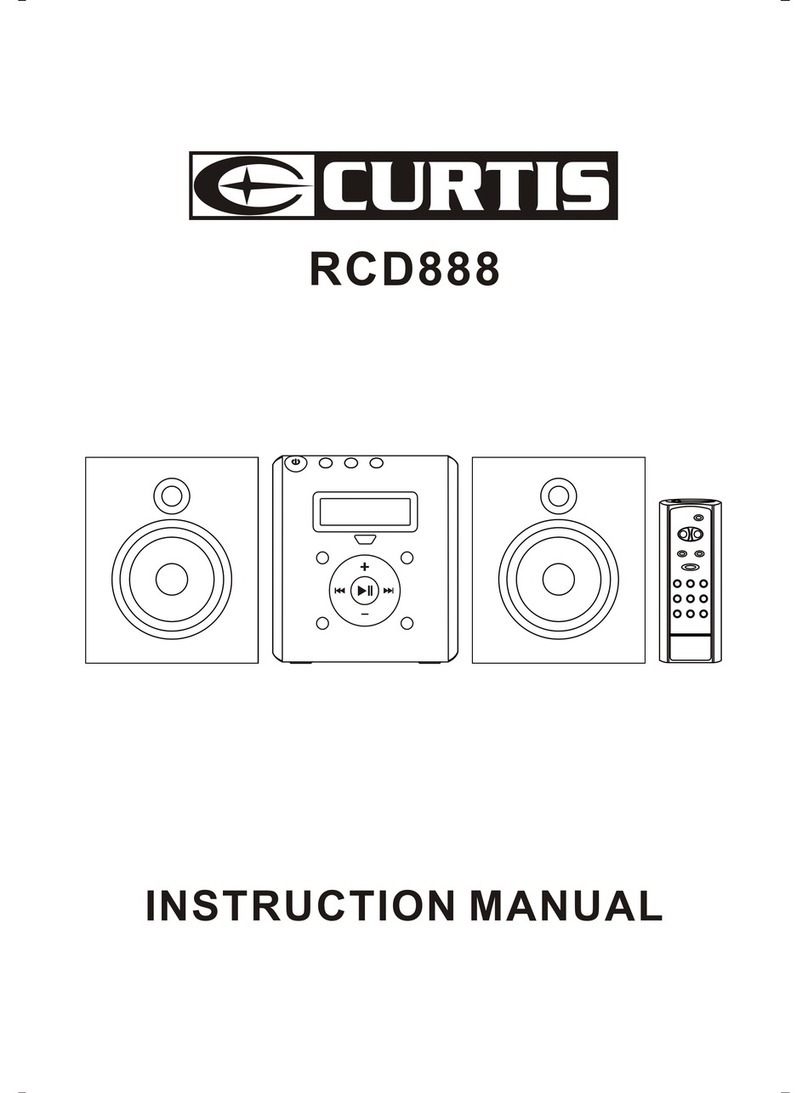 Curtis RCD888 User manual