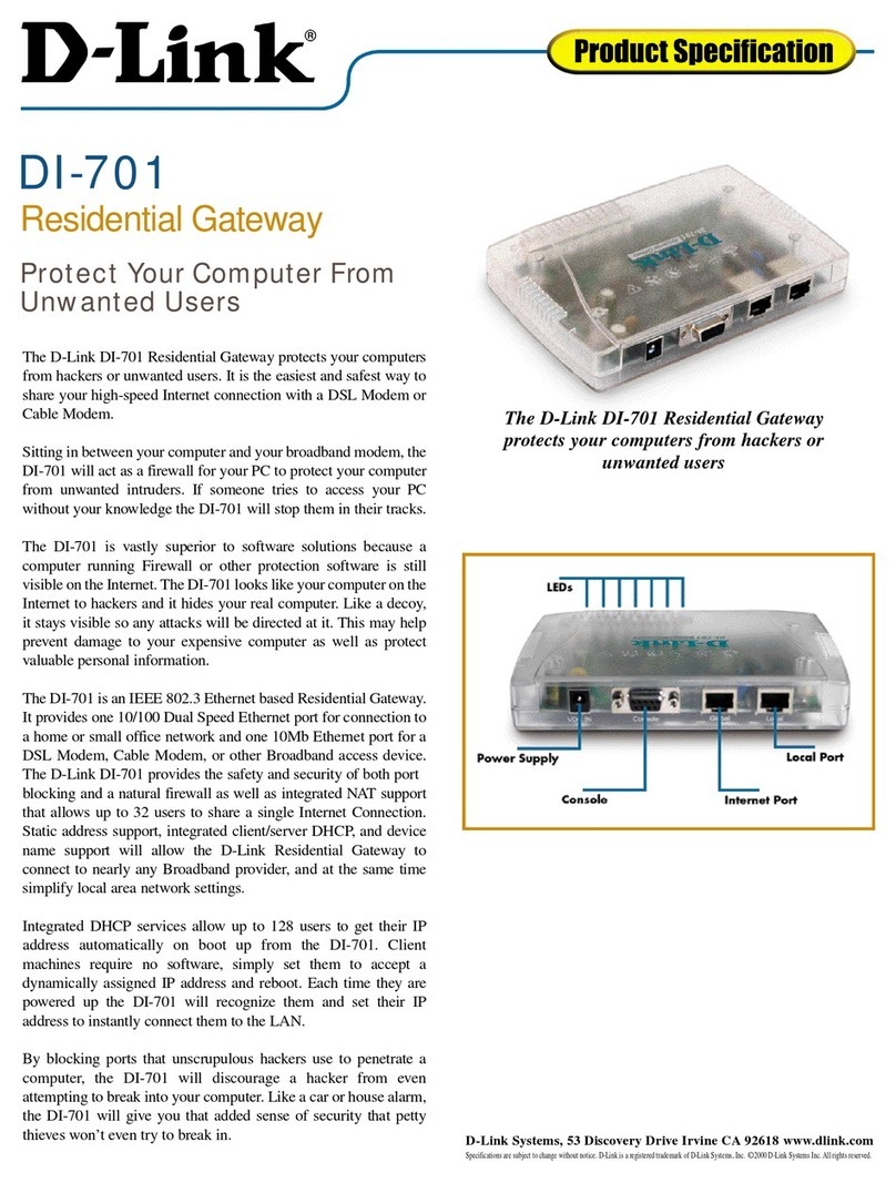 D-Link DI-701 iShare User manual