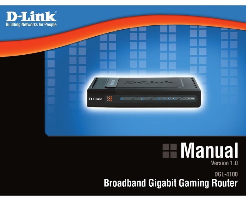 D-Link DGL-4100 - GamerLounge Broadband Gigabit Gaming... User manual D-Link DGL-4100 - GamerLounge Broadband Gigabit Gaming... User manual
