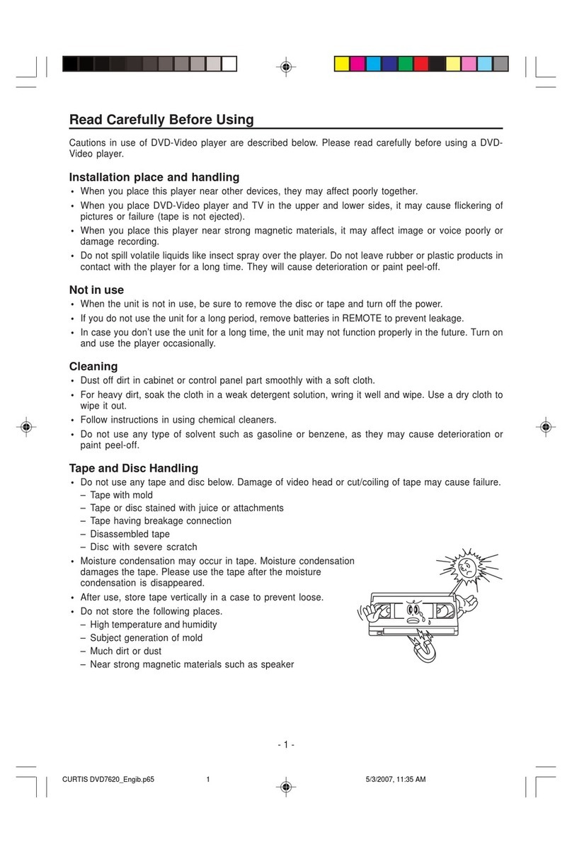 Curtis DVD7620 user guide