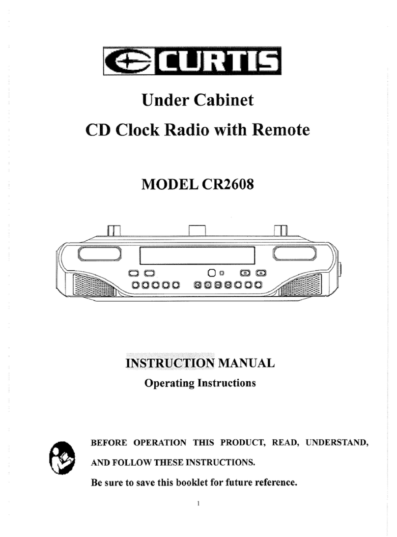Curtis CR2608 User manual Curtis CR2608 User manual