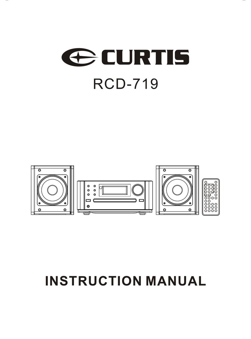 Curtis RCD-719 User manual Curtis RCD-719 User manual