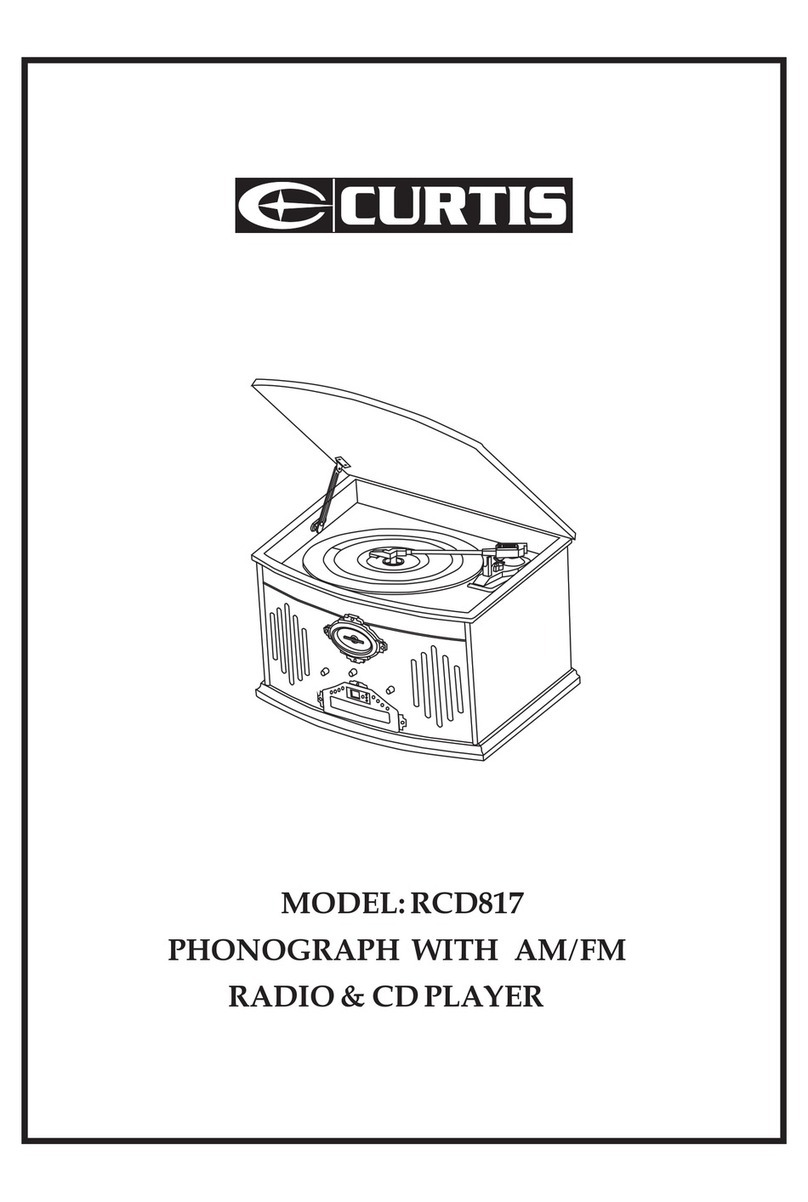 Curtis RCD817 User manual
