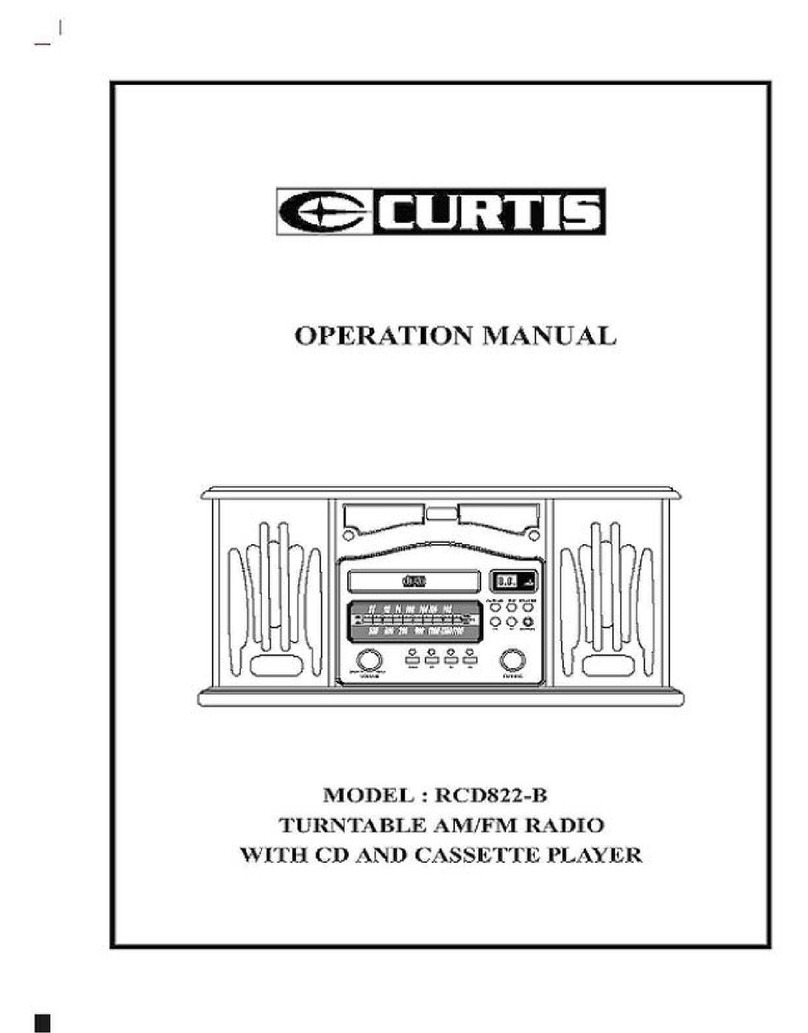 Curtis RCD822-B User manual