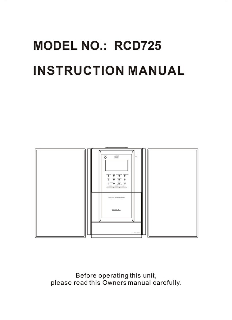 Curtis RCD725 User manual Curtis RCD725 User manual