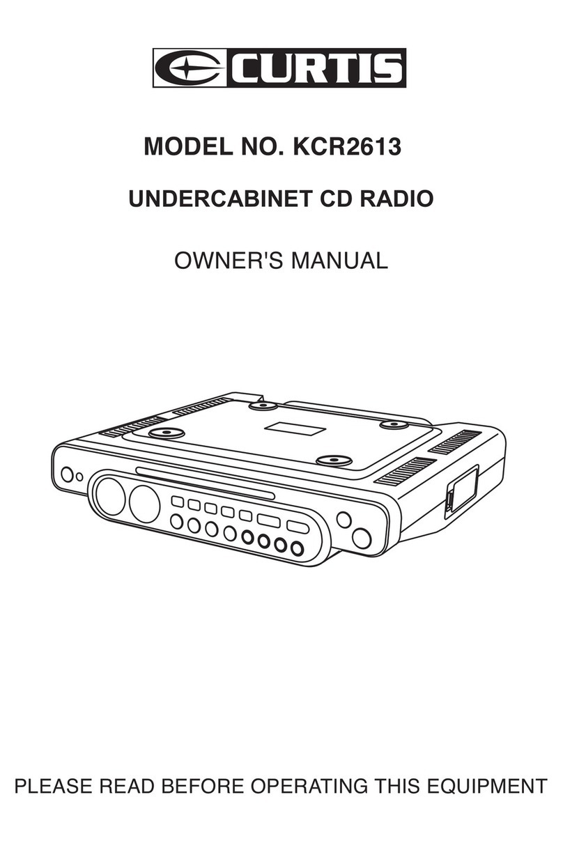 Curtis KCR2613 User manual