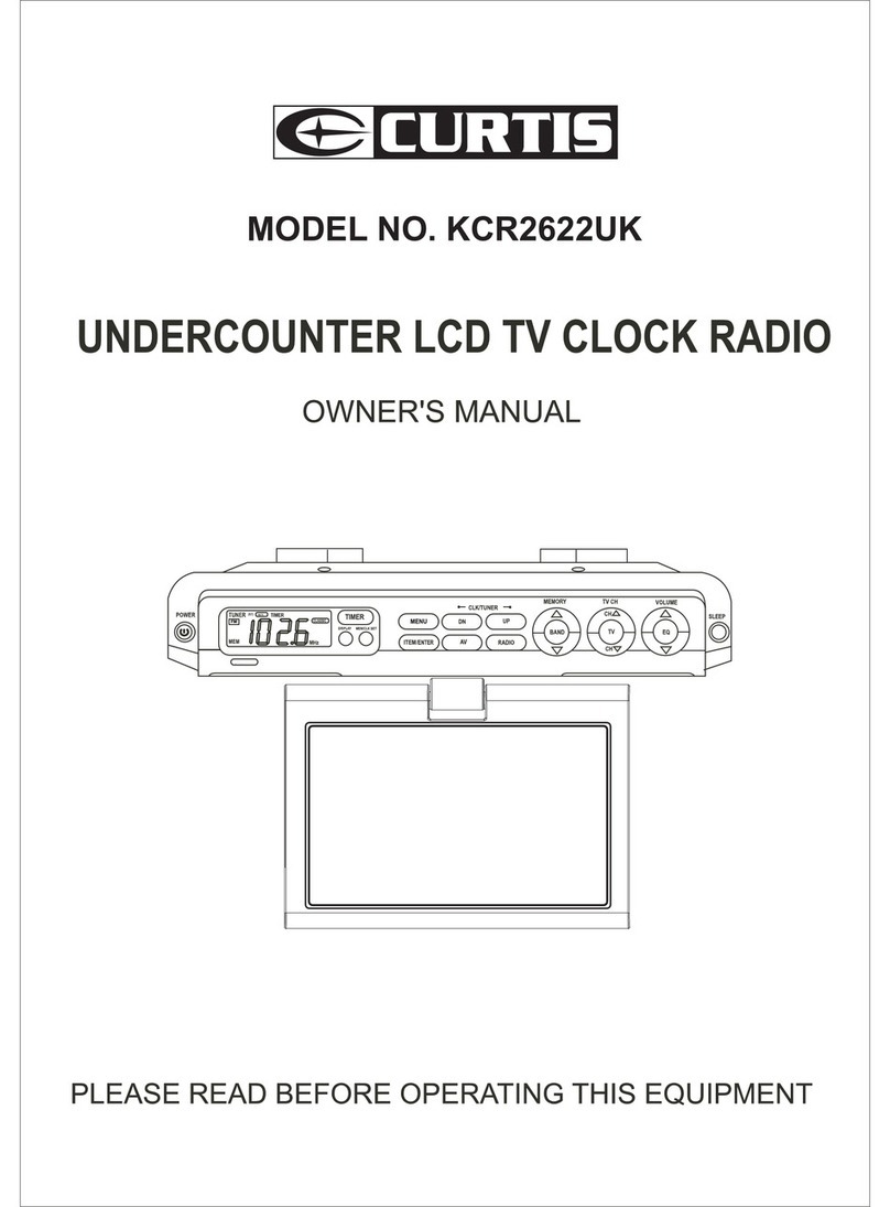 Curtis KCR2622UK owner's manual
