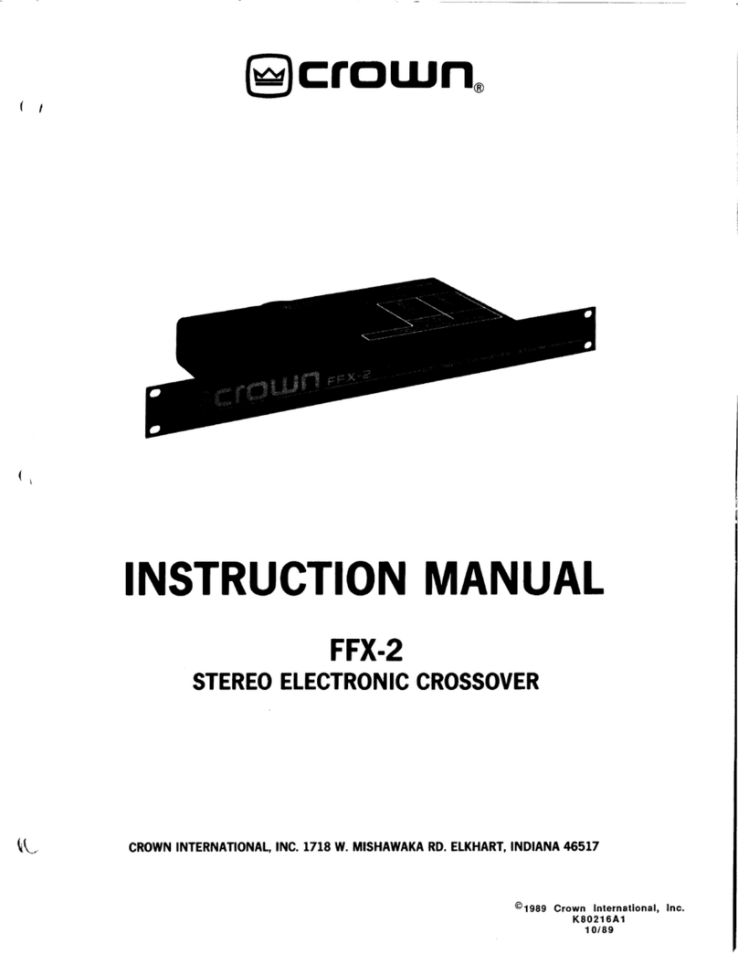 Crown FFX-2 User manual
