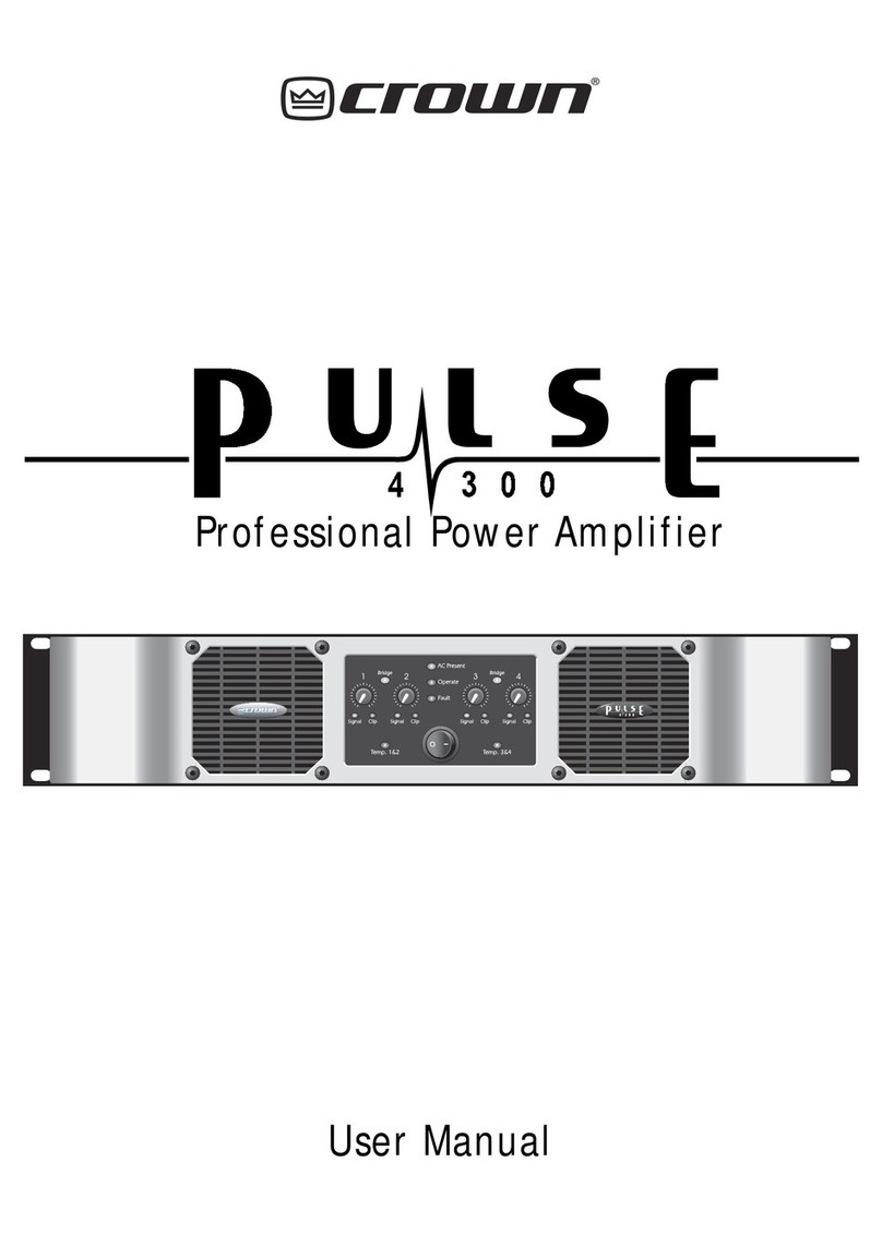 Crown Pulse 4X300 User manual