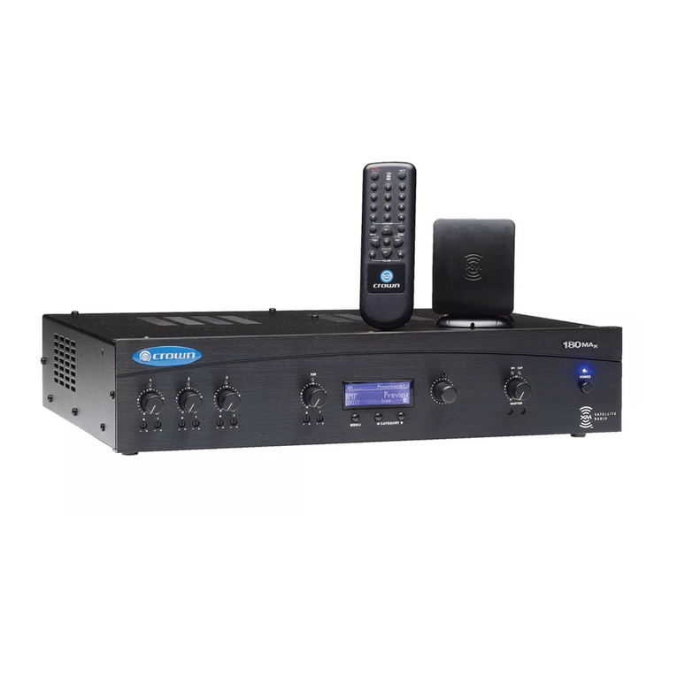 Crown 180MAx Pack Specifications