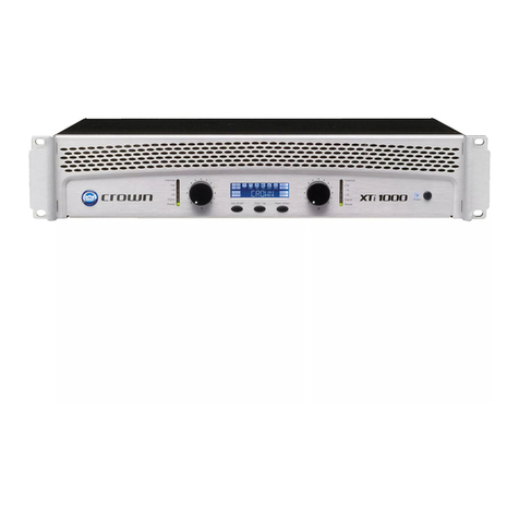 Crown XTi 1000 User manual