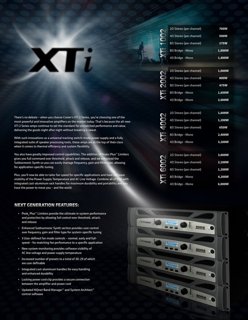Crown XTi 1002 User manual