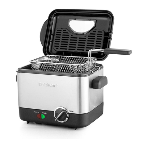 Cuisinart CDF 100 - Brushed Deep Fryer Installation and operation manual