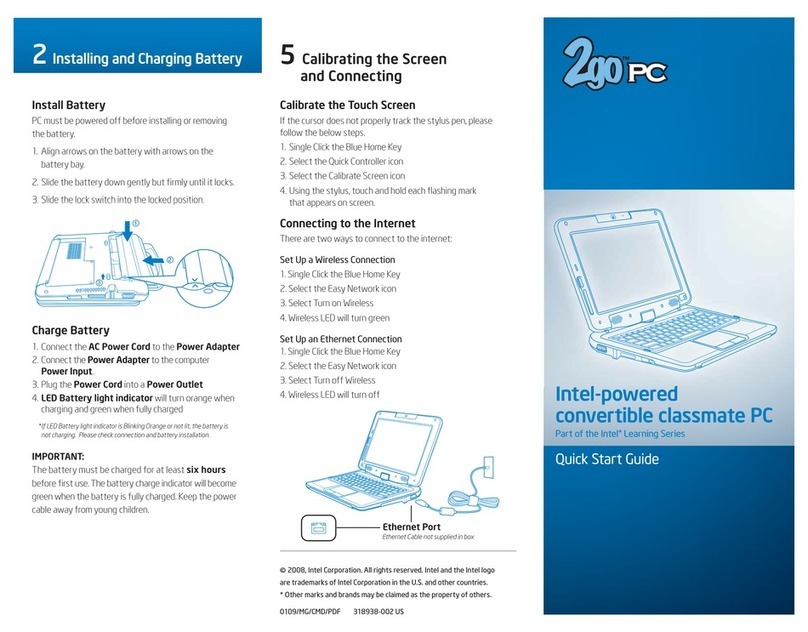 Ctl 2GO Convertible Classmate PC quick start guide