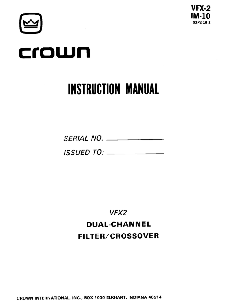 Crown VFX-2 instruction manual