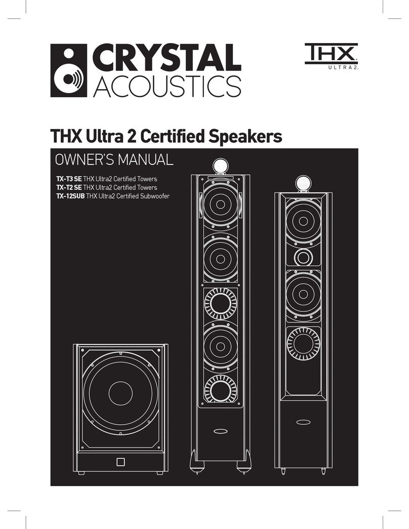Crystal Acoustics TX-T2SE User manual