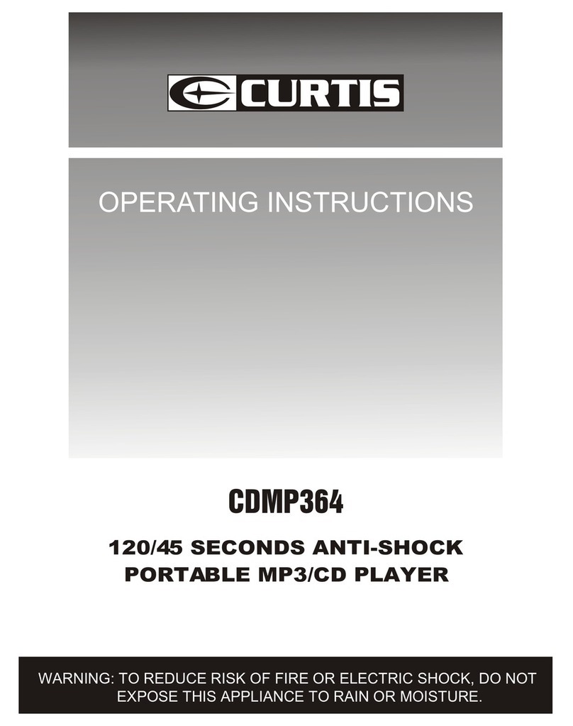 Curtis CDMP364 User manual