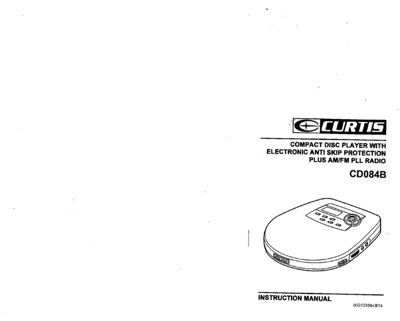 Curtis CD084B User manual
