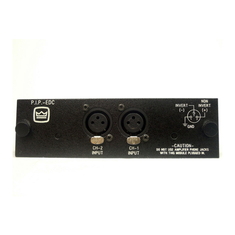 Crown PIP-EDC owner's manual