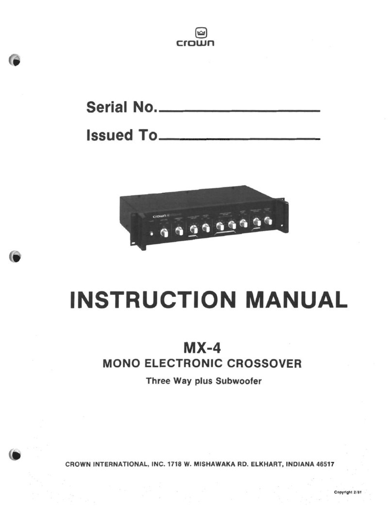 Crown MX-4 instruction manual