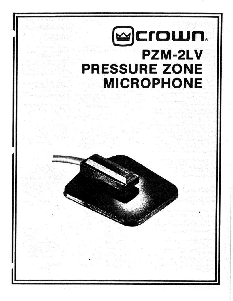 Crown PZM-2LV User manual