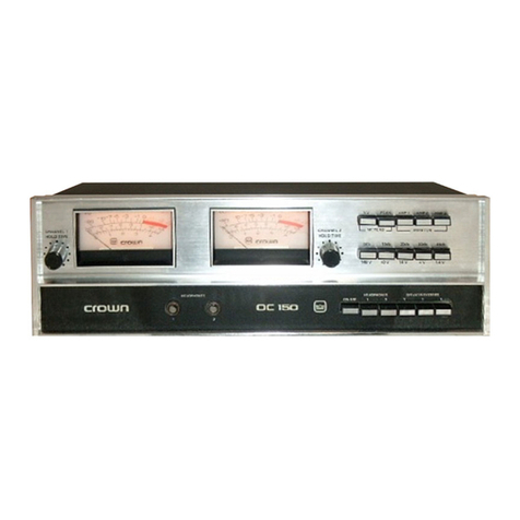 Crown OC-150 user guide