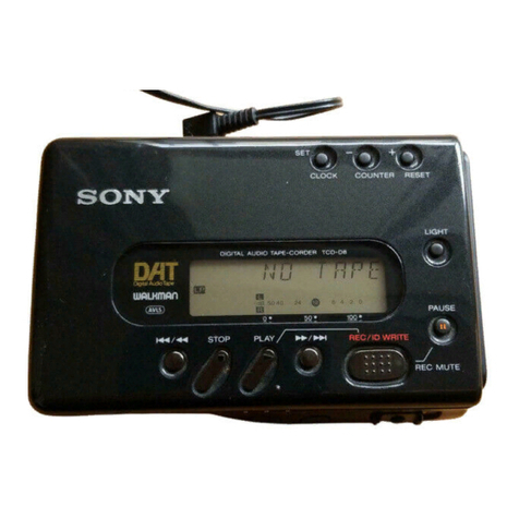 Sony Walkman TCD-D8 User manual