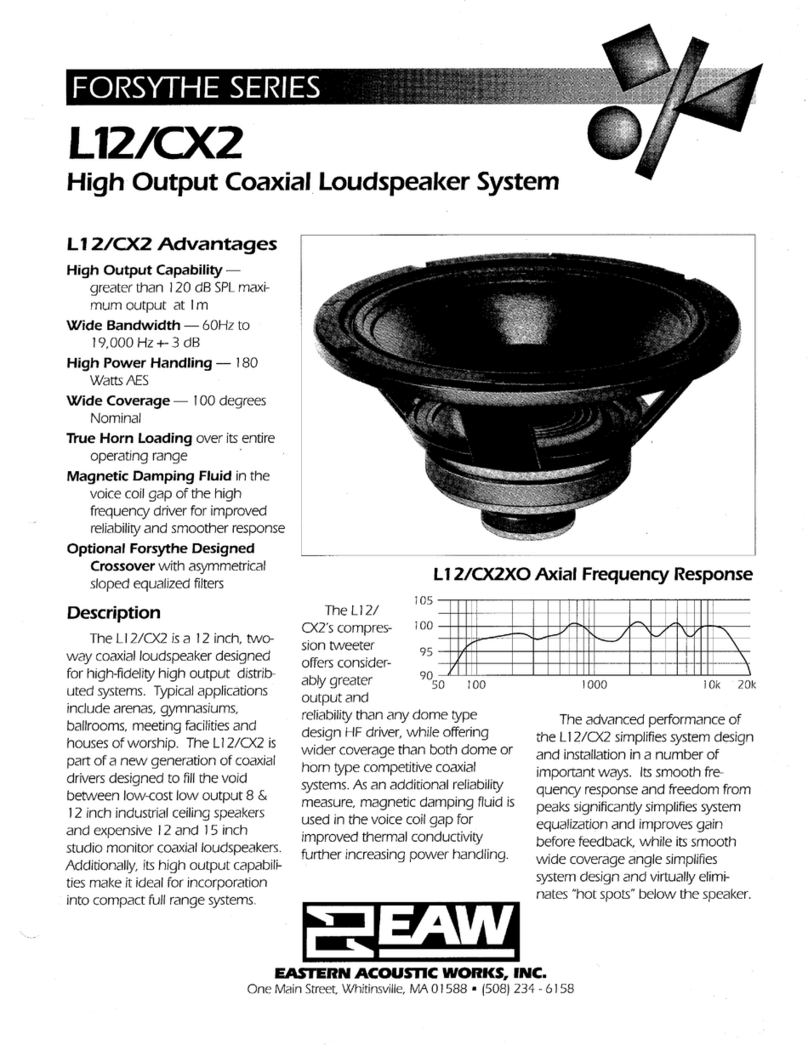 EAW L12/CX2 Specifications