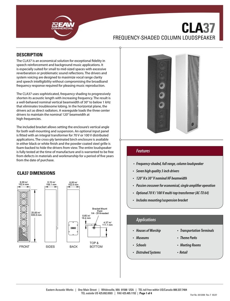 EAW CLA37 User manual