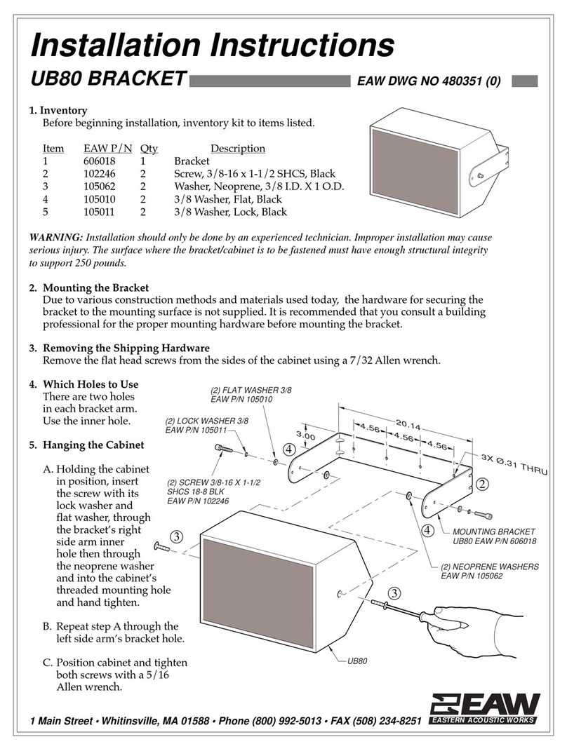 EAW UB80 installation instructions