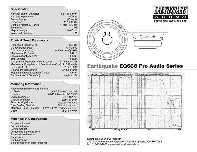 EarthQuake EQ6C8 User manual