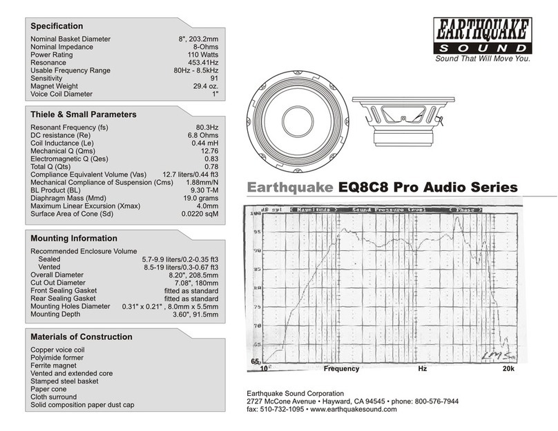 EarthQuake EQ8C8 User manual